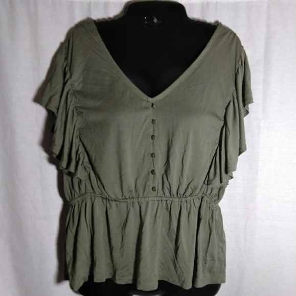American Rag Tops - ☺ American Rag Olive Tunic